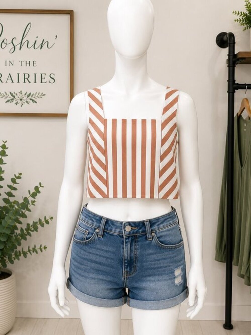 4 for $25 🤍 Maurices Striped Square Neck Tank Top 🤍 - Large
